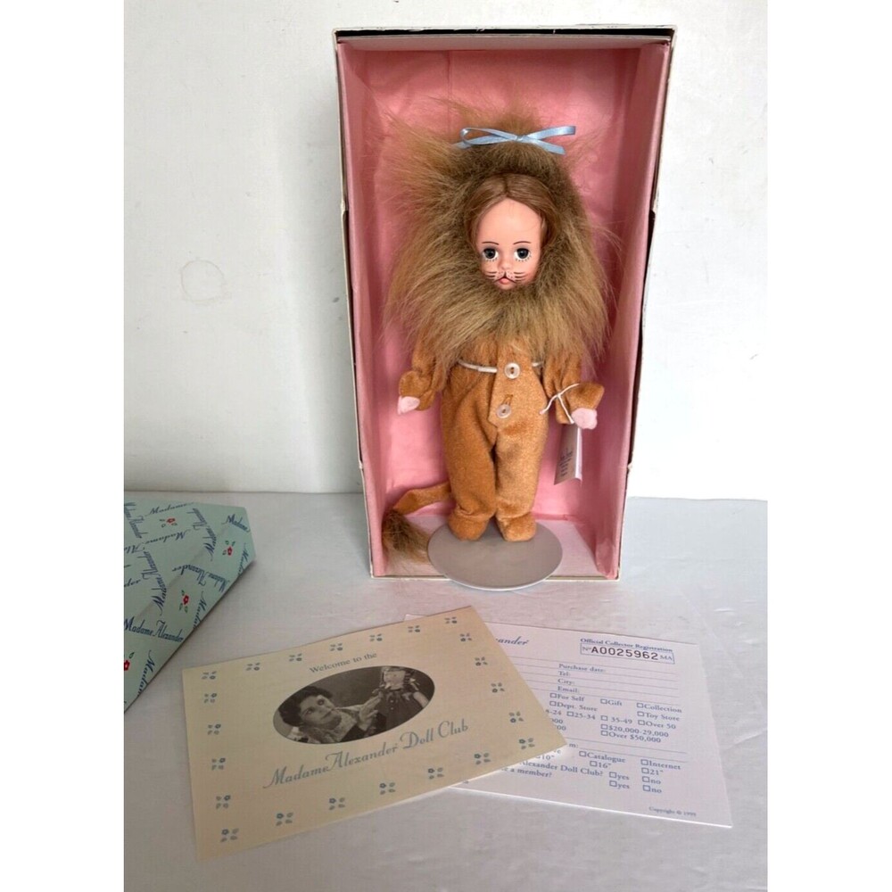Madame Alexander 8” Doll 431 - Cowardly Lion (Wizard of Oz) w/Original Box & Tag